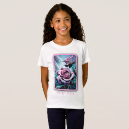 Radiale Rose: Perfekt rosa und Lila Petalen T-Shirt