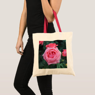 Radiale Rose Tote Tasche