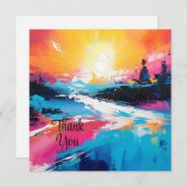 Radiale Ruhe: Abstrakte Spiegelungen der Sonnenunt Einladung (Vorne/Hinten)