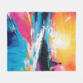 Radiale Ruhe: Abstrakte Spiegelungen der Sonnenunt Fleecedecke (Vorderseite (Horizontal))