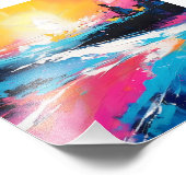 Radiale Ruhe: Abstrakte Spiegelungen der Sonnenunt Fotodruck (Ecke)