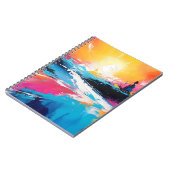 Radiale Ruhe: Abstrakte Spiegelungen der Sonnenunt Notizblock (Linke Seite)