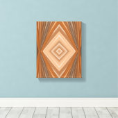 Radiale Threads: Die Farbverbindung Leinwanddruck (Insitu (Holzboden))