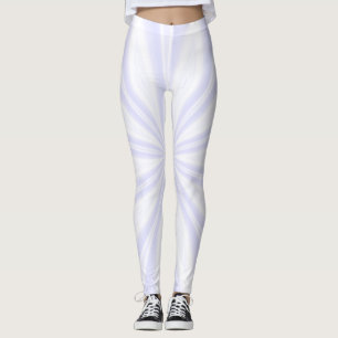 Radiale weiße Streifen Leggings