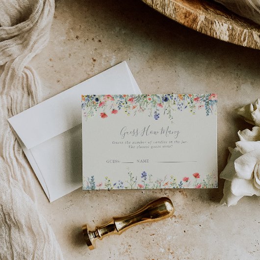 Radiale Wildblume schätzt wie viele Spielkarten Visitenkarte