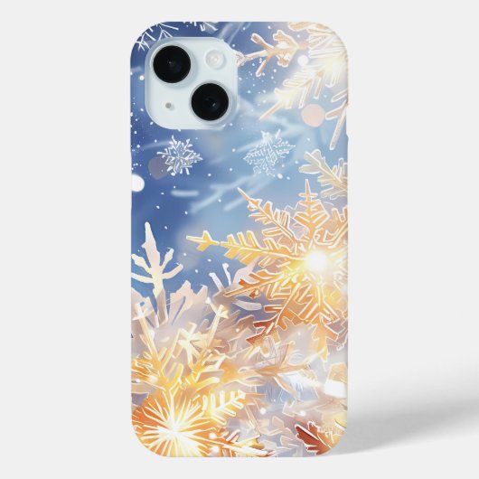 Radialer Snowflake Glow Phone Case (Rückseite)
