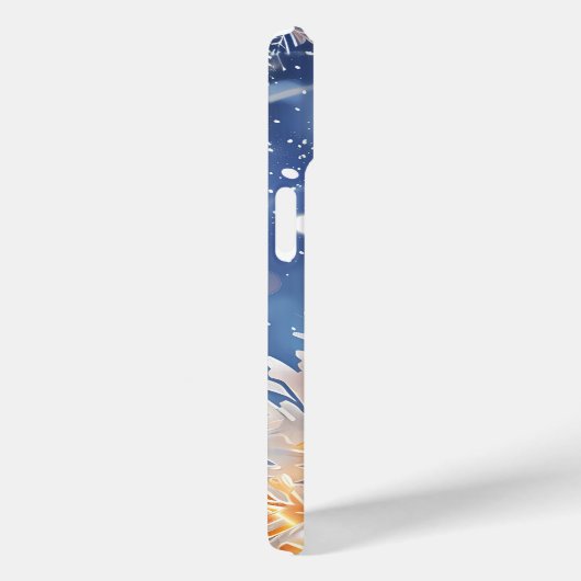 Radialer Snowflake Glow Phone Case (Rückseite / Rechts)