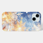 Radialer Snowflake Glow Phone Case (Rückseite (Horizontal))