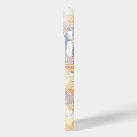 Radialer Snowflake Glow Phone Case (Rückseite / Links)