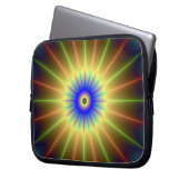 Radialer Star-Notebook-Sieb Laptopschutzhülle (Vorderseite Links)