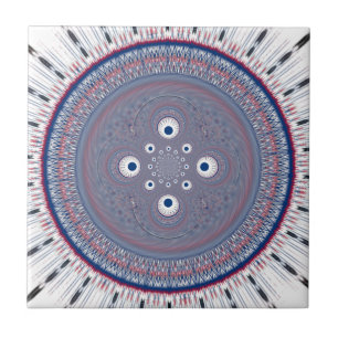 Radiales Design-Kunstwerk Fliese