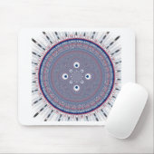 Radiales Design-Kunstwerk Mousepad (Mit Mouse)