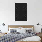 Radiales dunkles Abstrakt Leinwanddruck (Insitu (Schlafzimmer))