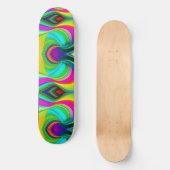 Radiales, helles Poppen-Design Skateboard (Vorderseite)
