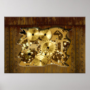 Radiales Steampunk 3 Print Poster