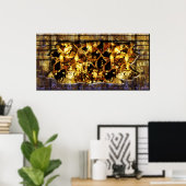 Radiales Steampunk 4 Print Poster (Heimbüro)