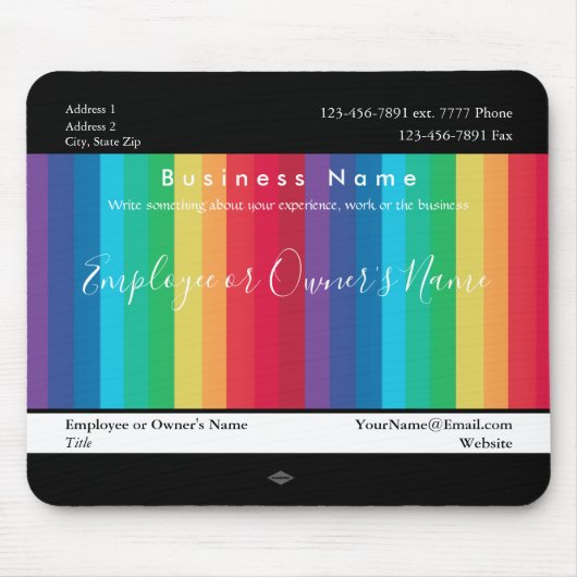 Radialfarbengeschenk Promo Mousepad (Vorne)