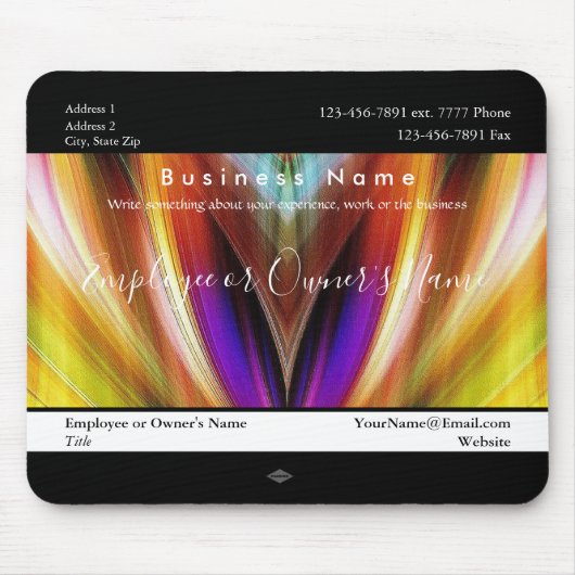 Radialfarbengeschenk Promo Mousepad (Vorne)