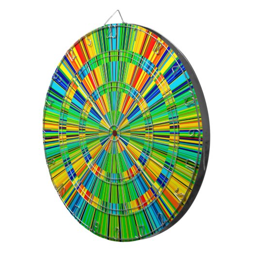 Radialfarbiges Muster Dartscheibe (Vorderseite rechts)