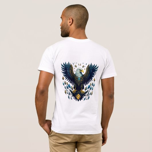 Radialflug: Kristalladler-Emblem-T-Shirt T-Shirt (Schwarz voll)