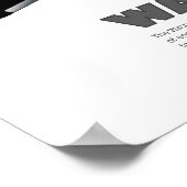 Radialflugzeug-Motor mit Prop Art Poster (Ecke)