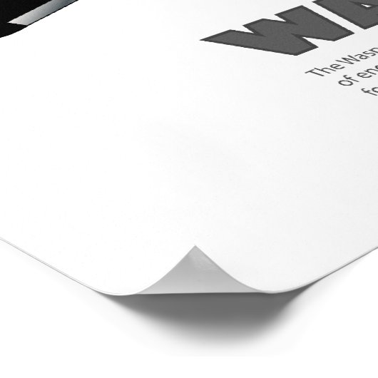 Radialflugzeug-Motor mit Prop Art Poster (Ecke)