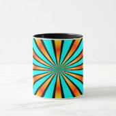 Radialmuster Grün-Gelb Tasse (Zentrum)