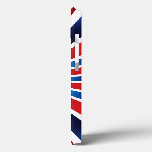 Radialmuster Rot Blau Case-Mate iPhone Hülle (Rückseite / Links)