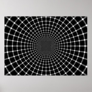 Radialoptische Illusion Poster