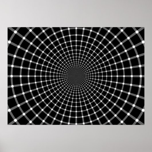 Radialoptische Illusion Poster (Vorne)