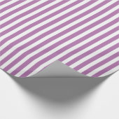 Radialorchid und Weiß Streifen Geschenkpapier (Ecke)