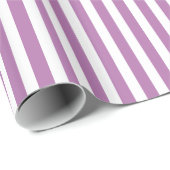 Radialorchid und Weiß Streifen Geschenkpapier (Rolleneckpunkt)