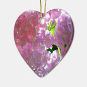 Radialrosa Hydrangeas, rosa Blume, rosa Blume Keramikornament (Links)