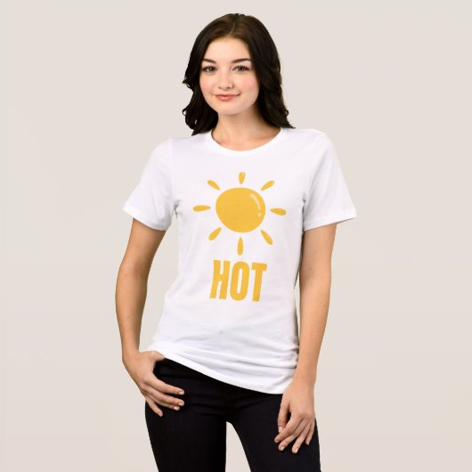 Radialsonne - Hot & Bold Design Tri-Blend Shirt (Vorderseite voll)