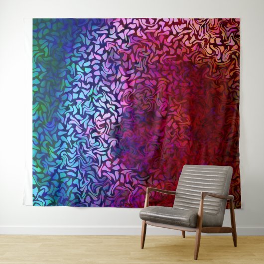 Radialstrudel-Muster multi - Tapisserie Wandteppich (Beispiel (Horizontal))