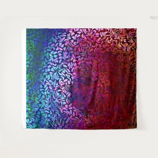 Radialstrudel-Muster multi - Tapisserie Wandteppich (Vorderseite (Horizontal))