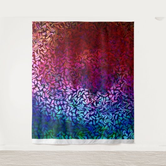 Radialstrudel-Muster multi - Tapisserie Wandteppich (Vorderseite)