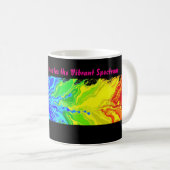 „Radiance“ – Ein abstraktes Pride-Muster  Kaffeetasse (VorderseiteRechts)