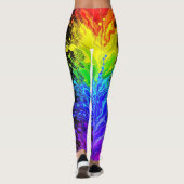 „Radiance“ – Ein abstraktes Pride-Muster  Leggings (Rückseite)