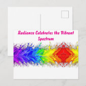 „Radiance“ – Ein abstraktes Pride-Muster Postkarte (Vorne/Hinten)