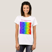 „Radiance“ – Ein abstraktes Pride-Muster T-Shirt (Vorne ganz)