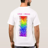 „Radiance“ – Ein abstraktes Pride-Muster T-Shirt (Rückseite)