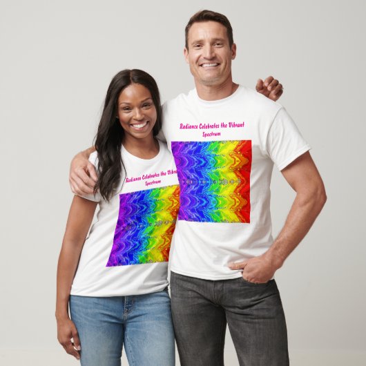„Radiance“ – Ein abstraktes Pride-Muster T-Shirt (Unisex)