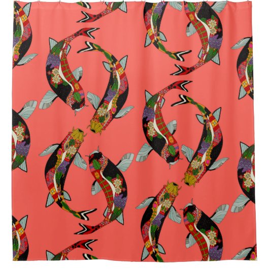 Radiance koi duschvorhang (Vorderseite)