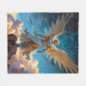 Radiance of Justice Archangel Michael Fleecedecke (Vorderseite (Horizontal))