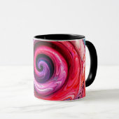 "Radiant Abstrakt Dance" Tasse (VorderseiteRechts)