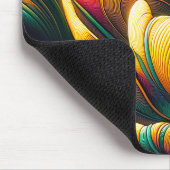 Radiant Abstrakt Tulip Bloom Mousepad (Ecke)