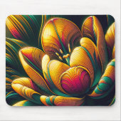 Radiant Abstrakt Tulip Bloom Mousepad (Vorne)