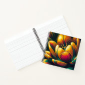 Radiant Abstrakt Tulip Bloom Notizblock (Innenseite)