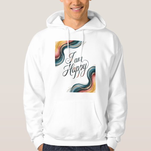 Radiant Affirmation - Ich bin glücklich Hoodie (Vorderseite)